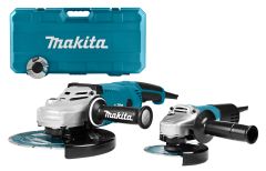 Makita DK0054X1 Juego combinado de amoladora angular con maletín (GA9020R+9558HNRG) + 2 discos de diamante