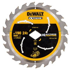 DeWalt Hoja de sierra DT40270-QZ 190 mm 24T diamantada para DCS577