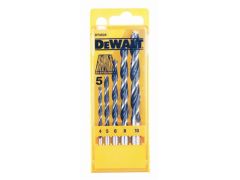 DeWalt DT4535-QZ Juego de brocas espirales para madera de 5 piezas