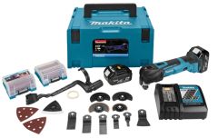 Makita DTM51RTJX3 Multiherramienta de 18 voltios 5,0 AH Li-ion + kit de accesorios