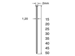 Dutack 5134031 SKN12 Minibrad Galvanizado 30mm 5000 piezas