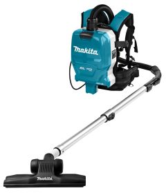 Makita DVC261ZX11 Aspiradora de mochila 2x18V sin baterías ni cargador con kit de recogida de polvo de 4 piezas para el mercado de la limpieza