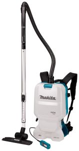 Makita DVC660Z Aspiradora de mochila 2x18V sin baterías ni cargador con kit de recogida de polvo de 4 piezas para el mercado de la limpieza