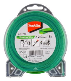 Makita E-01769 Alambre de corte Verde 2mm x 15 mtr para desbrozadoras