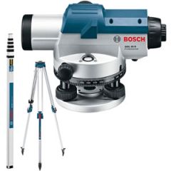 Boschw Instrumento de nivel de burbuja GOL32D + trípode BT160 + tira de medición GR500 06159940AX