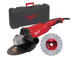 Milwaukee 4933440292 Juego de diamantes AG 22-230/Amoladora angular DMS - 2200W - 230mm