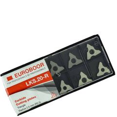 Euroboor LKS.20-R Placas de corte de carburo R2.5 para el cortador de bisel B45S por 10 piezas