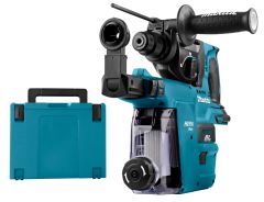 Makita DHR242ZJW Martillo combinado de 18 voltios + aspiración incorporada DX06 excluyendo baterías y cargador + ¡5 años de garantía del distribuidor!