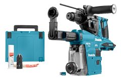 Makita DHR283ZWJU Martillo combinado 2 x 18V con aspiración de polvo y transmisor AWS, sin baterías ni cargador