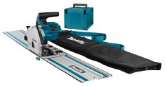 Makita DSP601ZJU2 Accu Sierra circular AWS 2 x 18V sin baterías ni cargador + carril guía 1500mm + bolsa