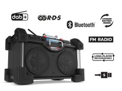 PerfectPro RH3 RockHart BT Radio de Construcción DAB+ y Bluetooth 230 Voltios Red o Batería