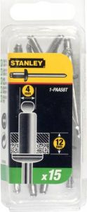 Stanley 1-PAA58T remaches 4 x 12mm - 15 piezas