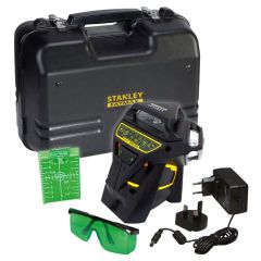 Stanley FMHT1-77356 Nivel de burbuja láser FatMax X3G 3 x 360 grados con rayo verde