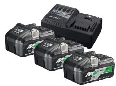 HiKOKI UC18YSL3WB3 BoosterPack -3 x BSL36B18 Batería Multivolt 36V 4.0Ah/ 18V 8.0Ah Li-Ion + Cargador Rápido UC18YSL3