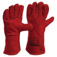 Weldkar 189505785 Par de guantes de soldadura talla universal 35 cm Serraje Bovino