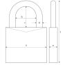 ABUS 65/20 C Candado de latón - 2