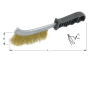 Rotec 798.0830 Cepillo de mano 265 x 28 x 0,30 mm Alambre de latón - 1