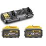 DeWalt DCB132X2-QW Kit de inicio FlexVolt - 2 x batería FlexVolt 54V 9.0Ah Li-Ion + cargador dual DCB132 - 1