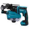 Makita DHR182ZWJU Martillo combinado de 18 voltios, sin baterías ni cargador, con extracción de polvo y transmisor AWS - 3