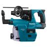 Makita DHR242ZJW Martillo combinado de 18 voltios + aspiración incorporada DX06 excluyendo baterías y cargador + ¡5 años de garantía del distribuidor! - 2