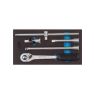 Gedore 1500 CT1-1993 T Check-Tool inserto con surtido de accesorios para llaves de vaso 5 piezas 2309106 - 1