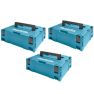 Makita M-BOX2PACK Paquete de 3 Systainer Mbox no.2 - 1