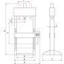 Metal Works 757170150 PH15BT Prensa de mesa hidráulica manual 15T - 2